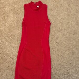 Parker Dark Pink Turtleneck Bodycon Dress